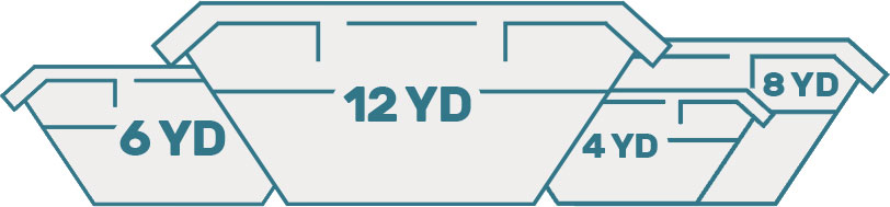 Front view of commercial waste collection vehicles in an urban Thamesmead street