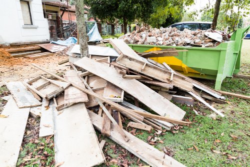 Professional team managing a property clearance in Thamesmead