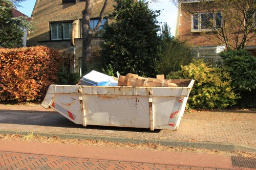 Tools and equipment used for garage clearance in Thamesmead